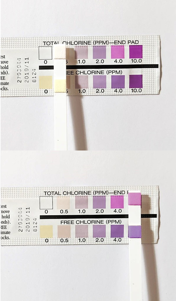 Chlorine water testing